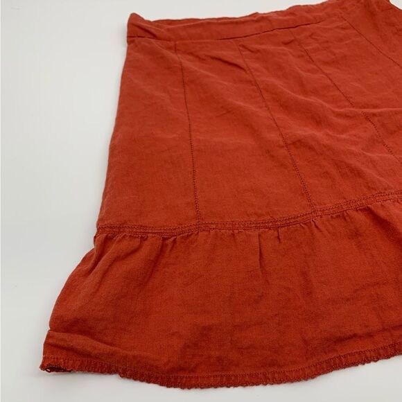 Anthropologie | Maeve | Rust Orange Women's Skirt | size 10 - Picture 2 of 8